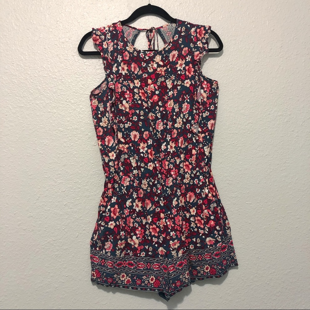 LOFT Petite Rose Garden Flutter Romper
